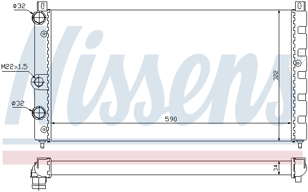 Радиатор 64065 Nissens