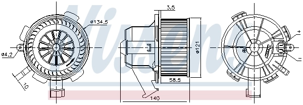 Моторчик печки Nissens 87503