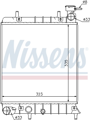Радиатор 67022 Nissens