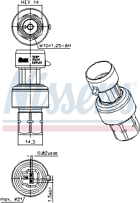 Sensor de pressão absoluta de aparelho de ar condicionado Chevrolet Captiva I C100