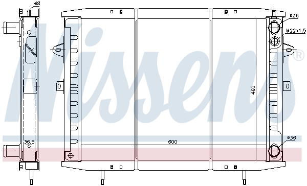 Радиатор 63952 Nissens
