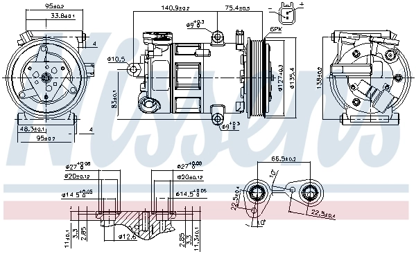 Насос кондиционера Nissens 89348