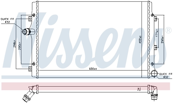 Радиатор 65281A Nissens
