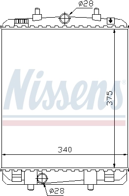 Радиатор охлаждения Nissens 64687