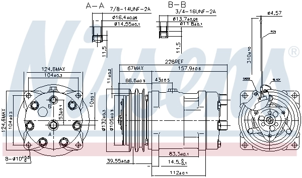 Насос кондиционера Nissens 89636