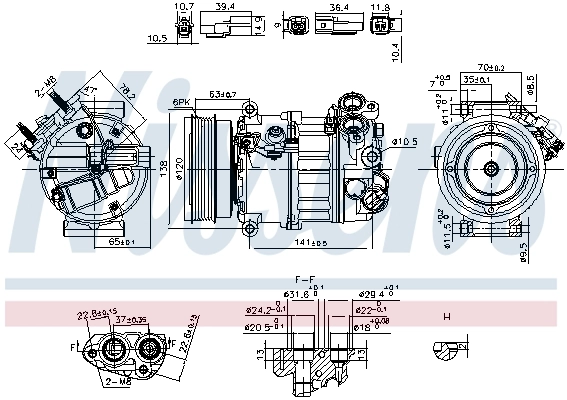 Компрессор кондиционера 1986AD1395 Bosch