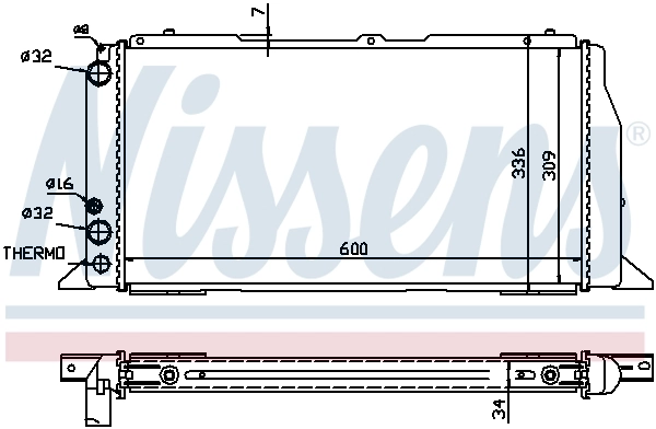 Радиатор 60487 Nissens