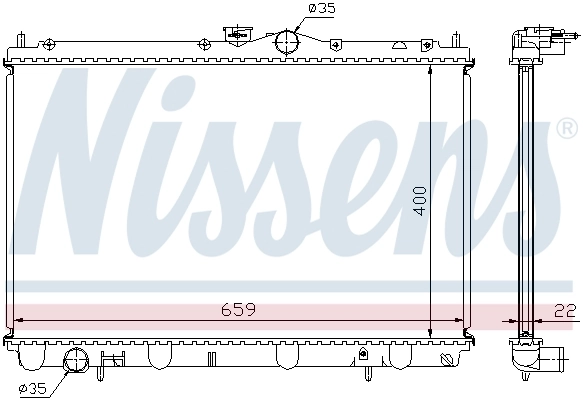 Радиатор 62857A Nissens