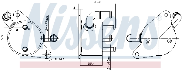 Радиатор АКПП Nissens 91284
