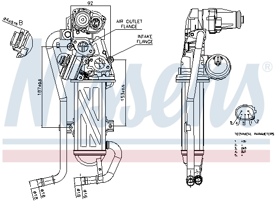 98375 Nissens Радиатор системы EGR