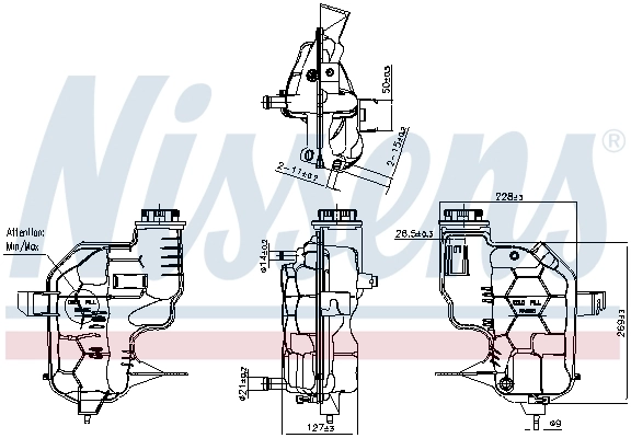  Расширительный бачок Nissens 996180