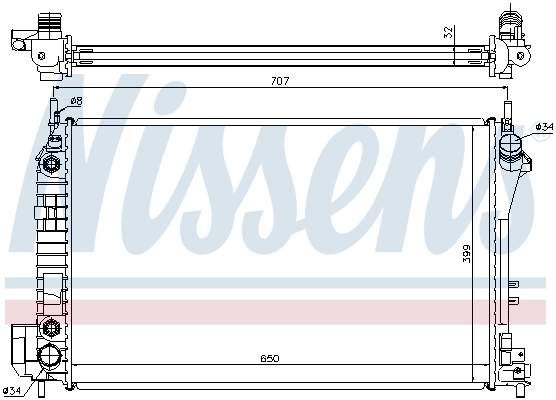 Радиатор 63023A Nissens