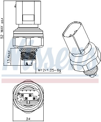 Датчик кондиционера Nissens 301145
