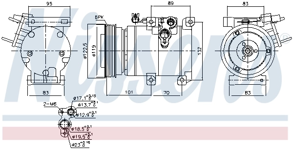 Насос кондиционера Nissens 890686