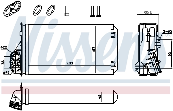 Радиатор печки 271157059R Nissan/Infiniti