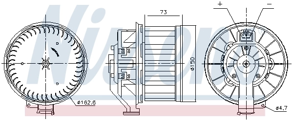 Моторчик печки Nissens 87803