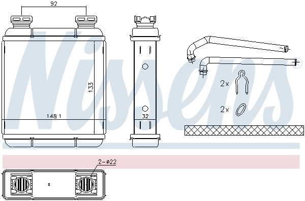 Radiador de forno (de aquecedor) Smart FORTWO  451