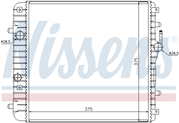 Радиатор 630738 Nissens