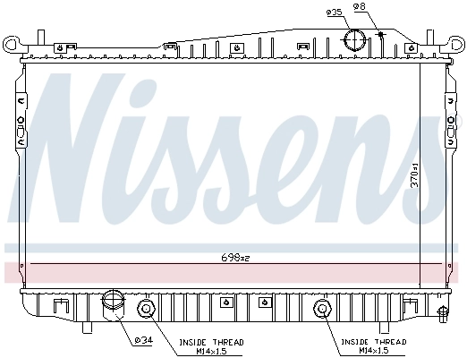 Радиатор 61629 Nissens
