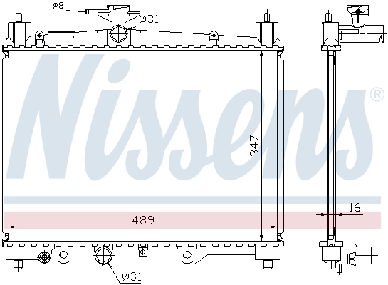 Радиатор 64789A Nissens