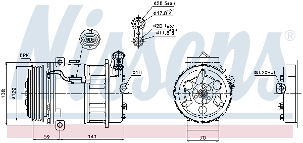 Compressor de aparelho de ar condicionado Opel Vectra