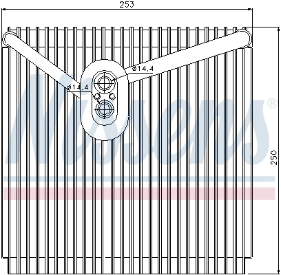 Испаритель кондиционера 92267 Nissens