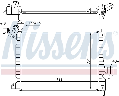 Радиатор 63019A Nissens