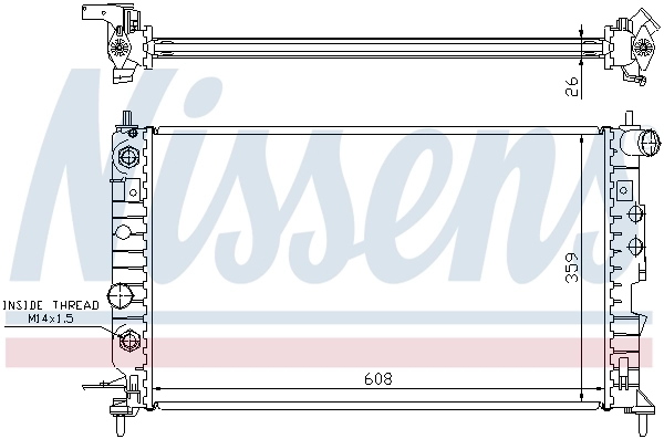 Радиатор 630771 Nissens