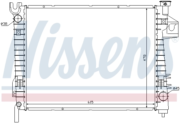 Радиатор 69018 Nissens