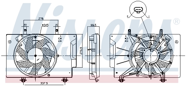 Купить HMPC1B18C607AG Hmpx Диффузор вентилятора в сборе с мотором и крыльчаткой