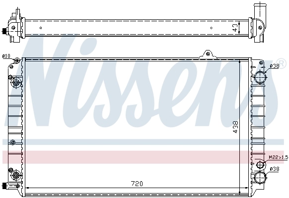 Радиатор охлаждения Nissens 60239