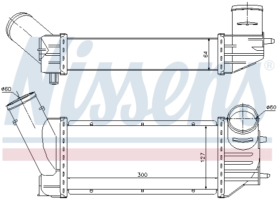 Радиатор интеркуллера Nissens 96790