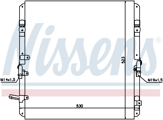 Радиатор кондиционера 94053 Nissens