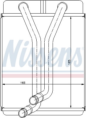 Радиатор отопителя Nissens 77501