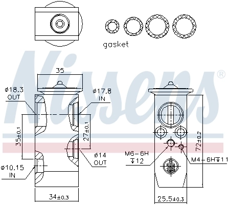 Клапан TRV, кондиционера Nissens 999279