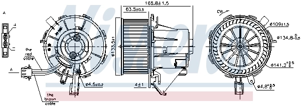 Моторчик печки Nissens 87215