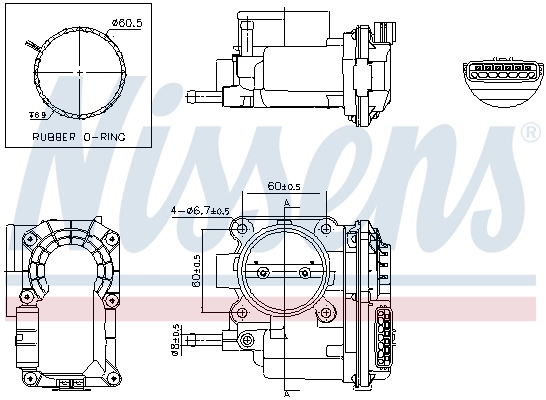 Заслонка воздушная Nissens 955229