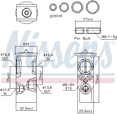 Клапан TRV кондиционера 5002KZ2 Polcar