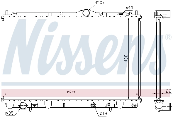 Радиатор охлаждения Nissens 65543A