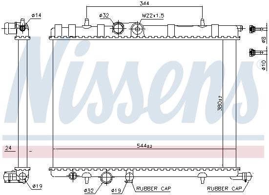 Радиатор охлаждения Nissens 63502