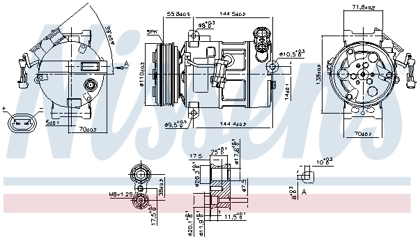 89310 Nissens Компрессор хладагента