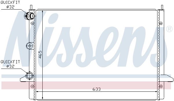 Радиатор охлаждения Nissens 67303