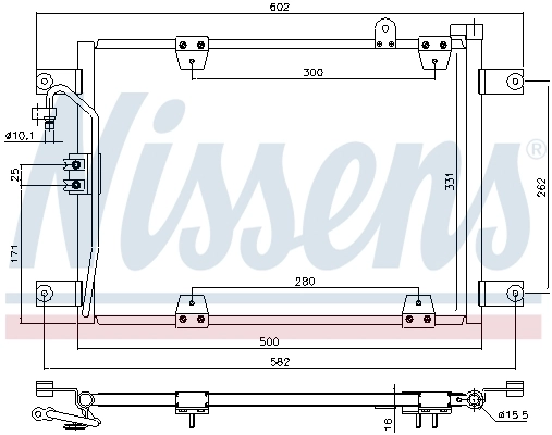 Радиатор охлаждения кондиционера Nissens 940578