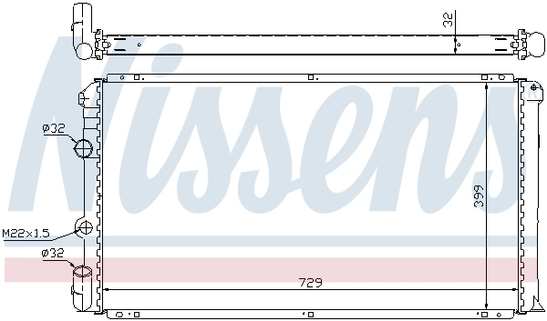 Радиатор охлаждения Nissens 63936A