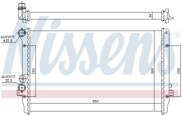 Радиатор 65012 Nissens