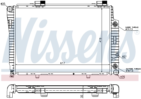 Радиатор 62756A Nissens