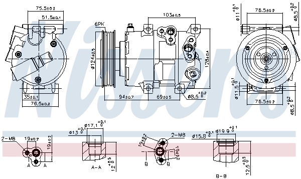 Насос кондиционера Nissens 890899