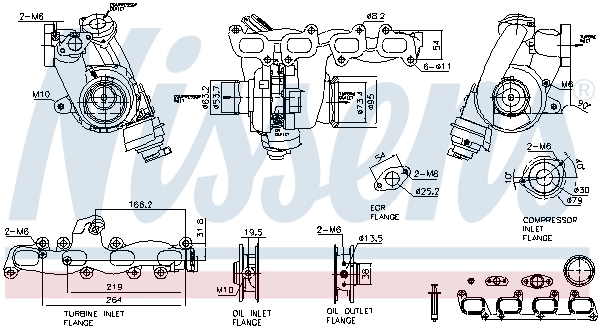 Турбонаддув на Volkswagen Transporter T6 SGA, SGH, SHA, SHH