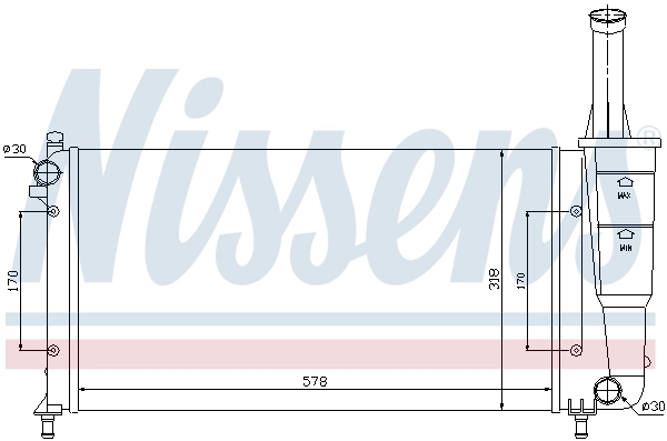 Радиатор 61889 Nissens