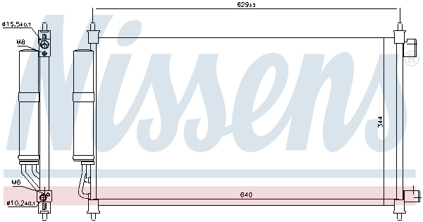 Радиатор охлаждения кондиционера Nissens 940382